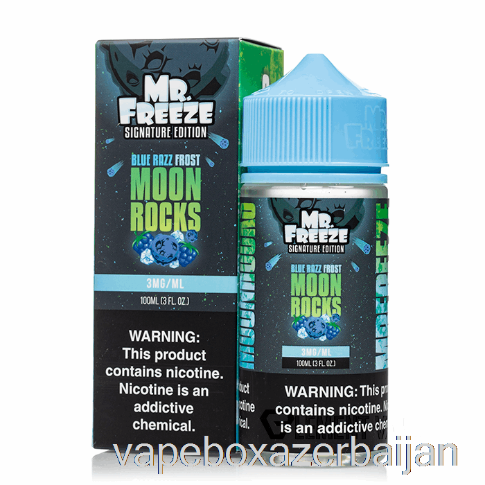 E-Juice Vape Moonrocks - Blue Razz Frost - Mr Freeze - 100mL 0mg